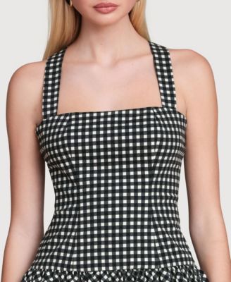 Women's Drop Waist Bubble Hem Mini Dress