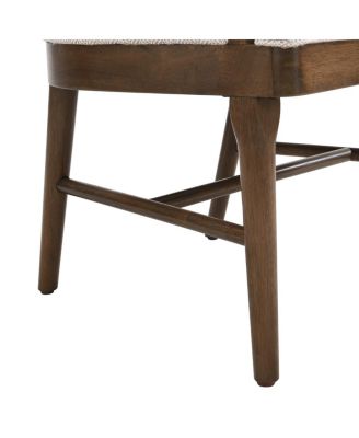 Twill Upholstered Rubber Wood Dining Chair (Set of 2