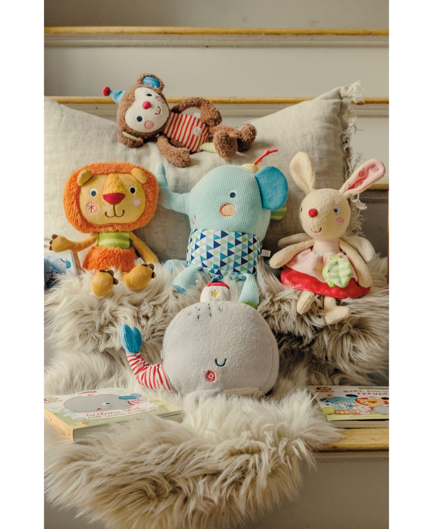 Детские мягкие игрушки Bababoo and friends Bababoo Lion Best Friend Plush, 2-Piece Set — фото 5