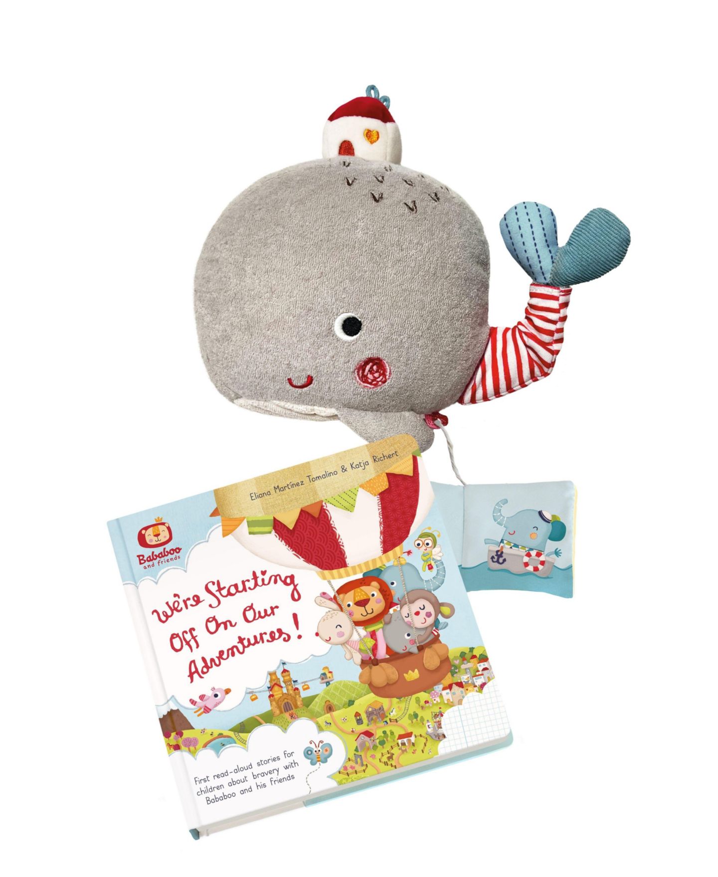 Детские куклы Bababoo and friends Wilma Whale Newborn-Safe Plush Doll, Ages 0+, 2-Piece Set — фото 1