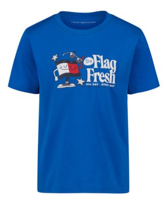 Tommy Hilfiger Boys' 2T-7 Flag Fresh Short-Sleeve T-Shirt - Strong Blue