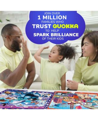 4 x 60 Pieces Puzzles for Kids Ages 4-6 -  Educational Search & Find Toy