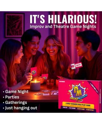 Family Board Games - Improv Card Game  - Roleplay Games for Family Night - Fun Board Game for Kids and Adults