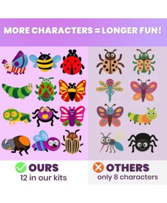 Kids Crafts Ages 4-8 DIY Beginner Needle and Thread Kit - 12 Sewing Kit Basic