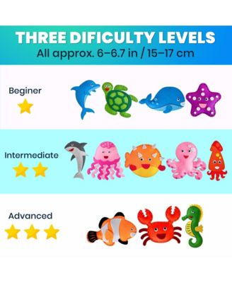 Kids Crafts Ages 4-8 DIY Beginner Needle and Thread Kit - 12 Sewing Kit Basic