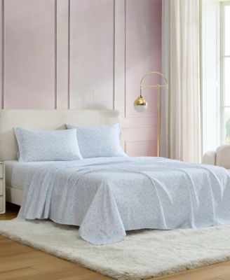 Leopard Rosettes Printed Microfiber 4-Pc. Sheet Set, Queen