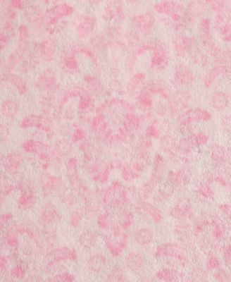 Betsey Damask Printed Plush Throw, 70" X 50"