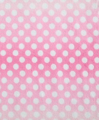 Ombre Dots Printed Plush Throw, 70" X 50"
