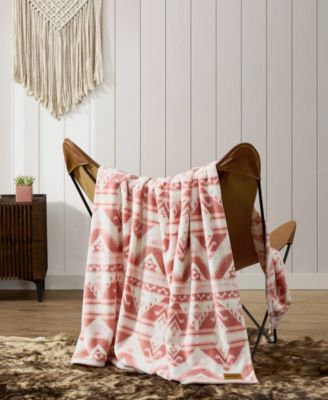 Jesse Printed Plush Throw, 70" X 50"