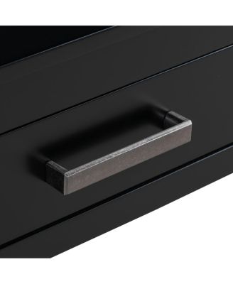 Streamdale 59.1" Farmhouse Entryway Table with 3 Drawers & Bottom Shelf