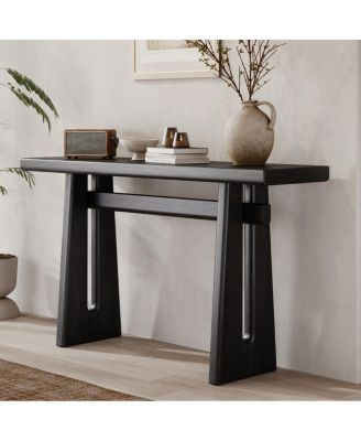 Elegant Console Table - Geometric Silhouette for Living Room