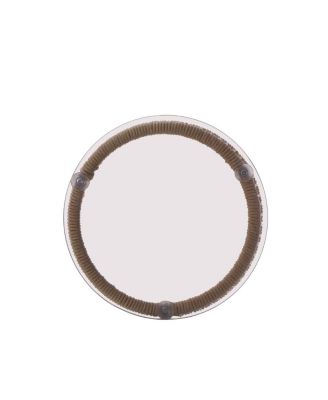 Outdoor Rope Weave Tempered Glass Top Side Table