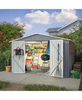 Streamdale 10x8 FT Outdoor Tool Storage Shed, All Weather Metal Shed