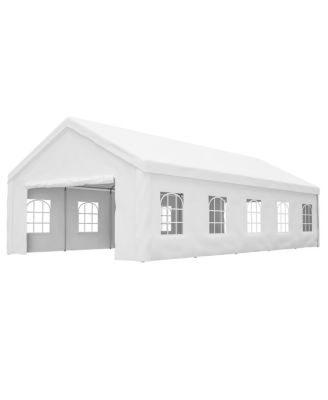 Carport Canopy 16x32 Heavy Duty Metal Carport Garage Outdoor Shelter