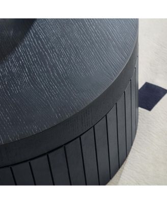 Modern Round Coffee Table with Storage Accent Tea Table