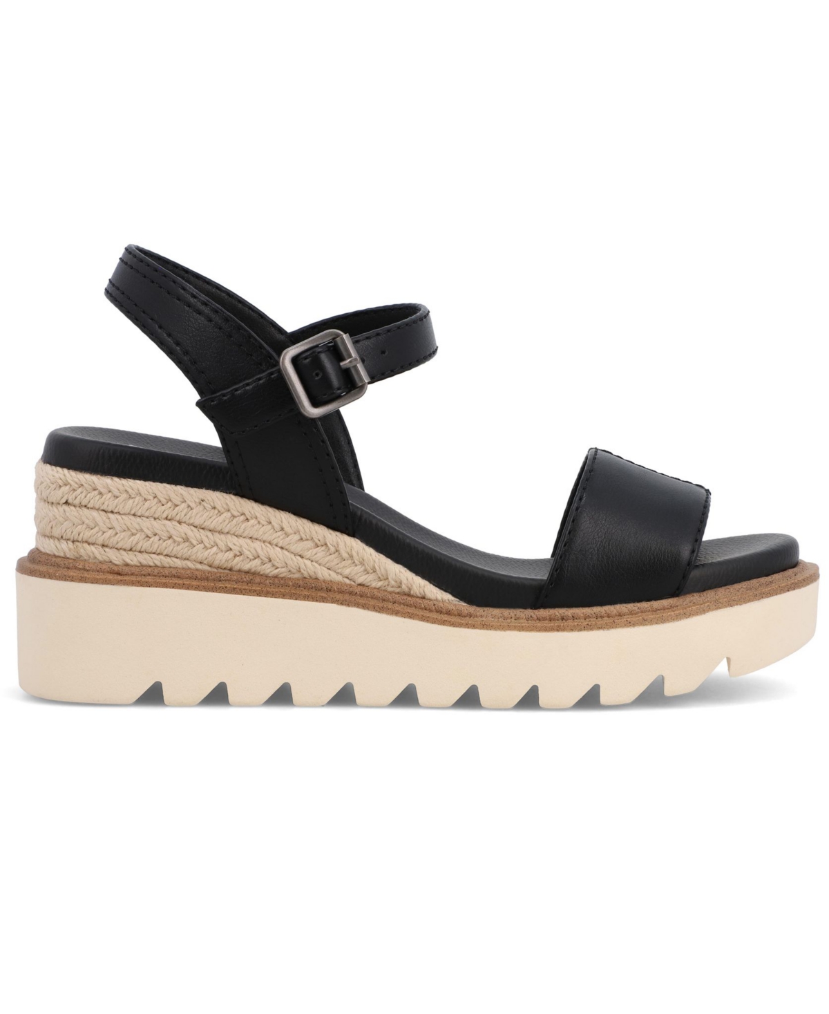 Mia Women's Ophidia Round Toe Wedge Sandals