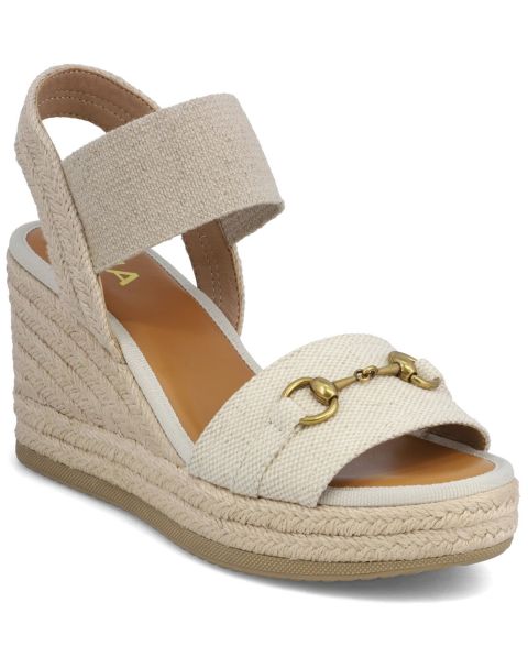 Женские сандалии MIA Barossa Horsebit Espadrille Wedge, цвет: Натуральный