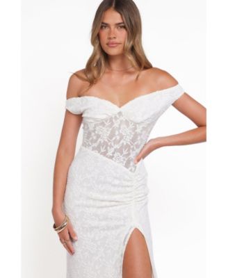 Women's Pascha Off Shoulder Lace Maxi Dress