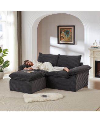 Streamdale Modern corduroy cloud sofa, freely combined, comfortable sitting experience
