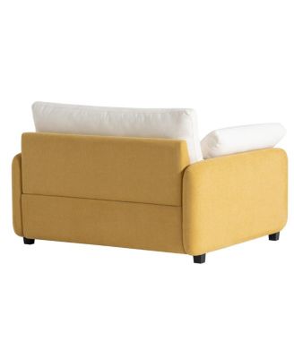 Oversized Chenille Sofa Chair, Wide Seat Accent Chair, Modern Upholstered Armchair