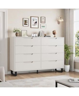 Dresser for Bedroom, Dresser, Freestanding Horizontal Drawer with Storage