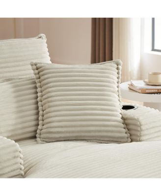 Fluffy Double-Layer Seat Cushion w/ Cup Holders & Cotton Pillows