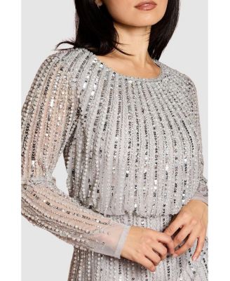 Women's Party Sequin Midi Dress