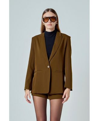 Women's Tailored Single Button Blazer