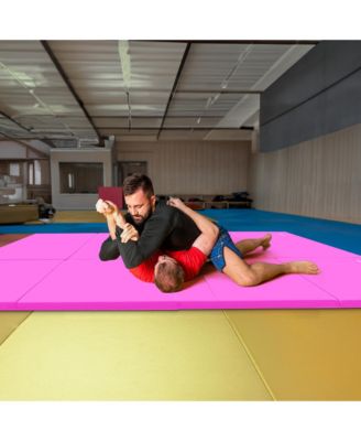 120 x 48" All Purpose Folding Gymnastics Exercise Mat, Pink
