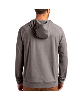 Men's Heather Gray Carolina Panthers Adapt Knit Raglan Pullover Hoodie