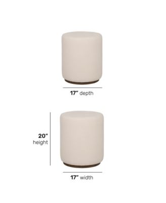 Cayden 20" Fabric End Table Pouf