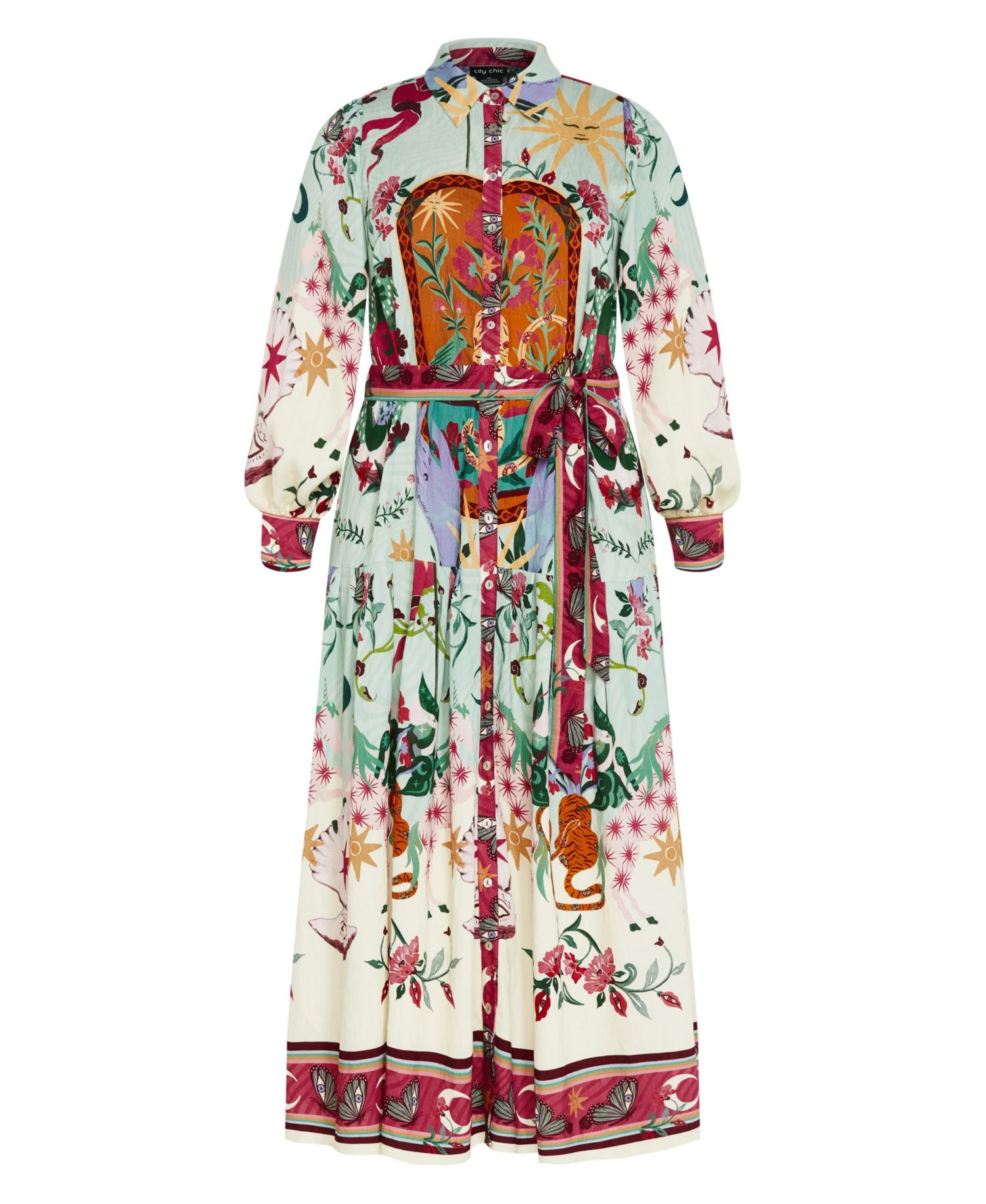 Women's Ezra Mosaic Print Maxi Dress
