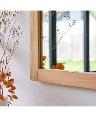 Solid Teak Framed Mirror Bathroom Living Room