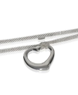 Sterling Silver  Open Heart Pendant