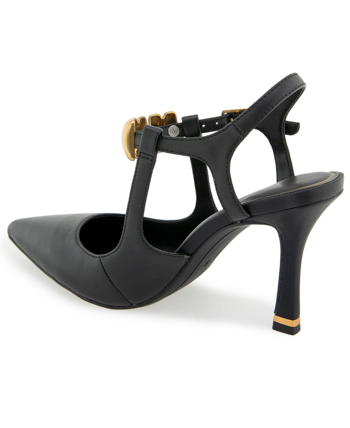 Женские туфли Kenneth Cole New York Romi Ankle Slingback, цвет: Чёрный кожаный — фото 6