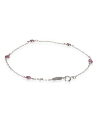 Platinum Sapphire Elsa Peretti Color By The Yard Bracelet