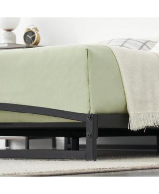 Simple Upholstered Panel Bed Frame, Modern Bed Base with Comfortable Headboard, Multiple Sizes