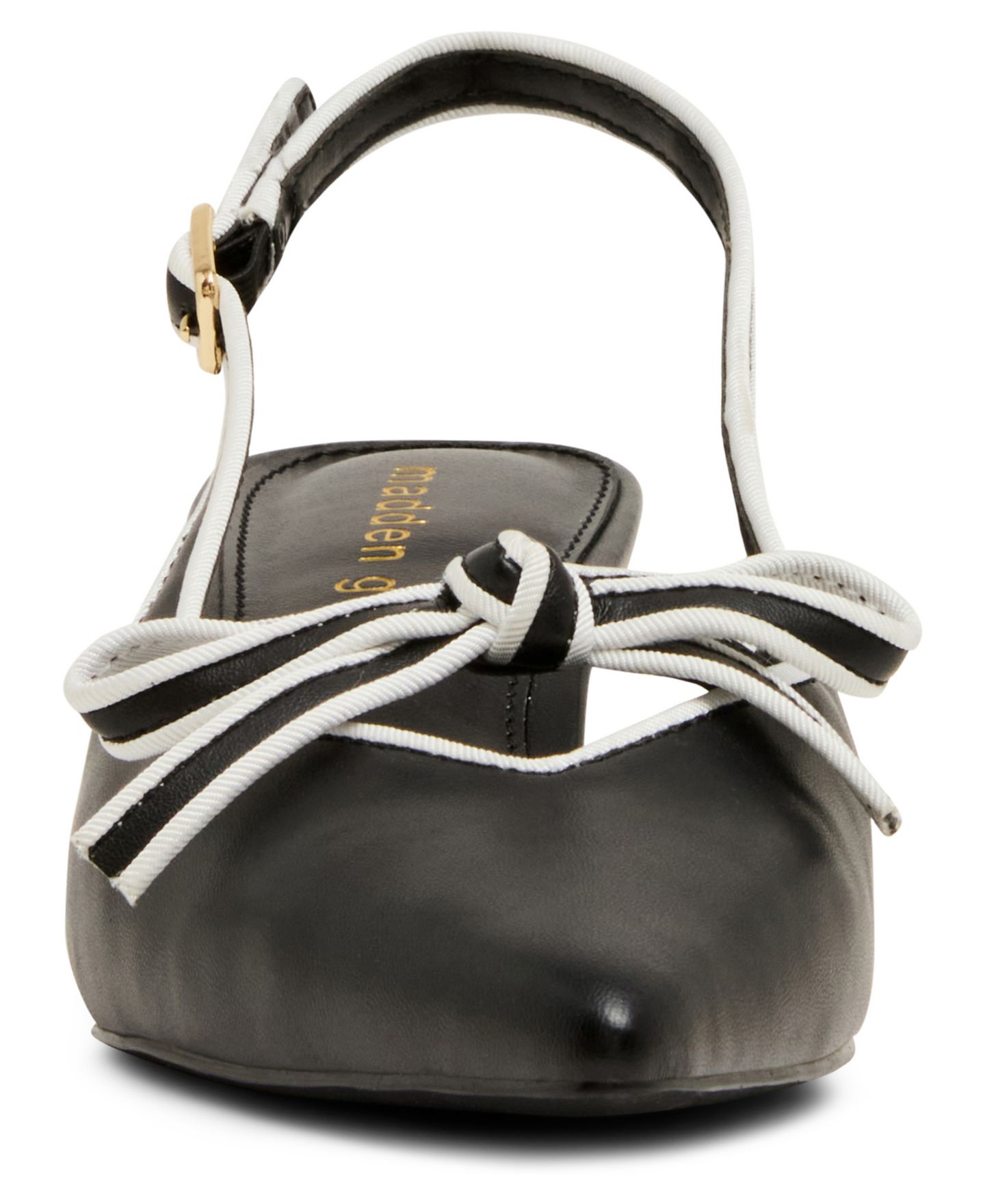 Женские туфли Madden Girl Kenny Bow Slingback Pumps, цвет: Чёрный разноцветный — фото 6