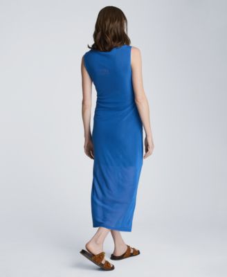 Women's Draped Detailed Modern Midi Dress