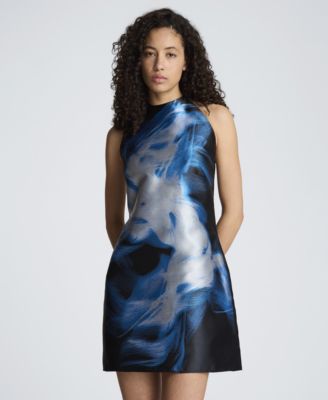 Women's Sleeveless Halter Neck Short Dress