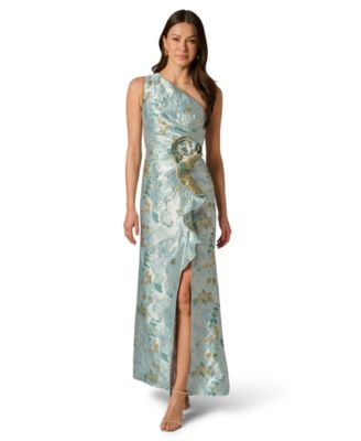 Petite One-Shoulder Gown