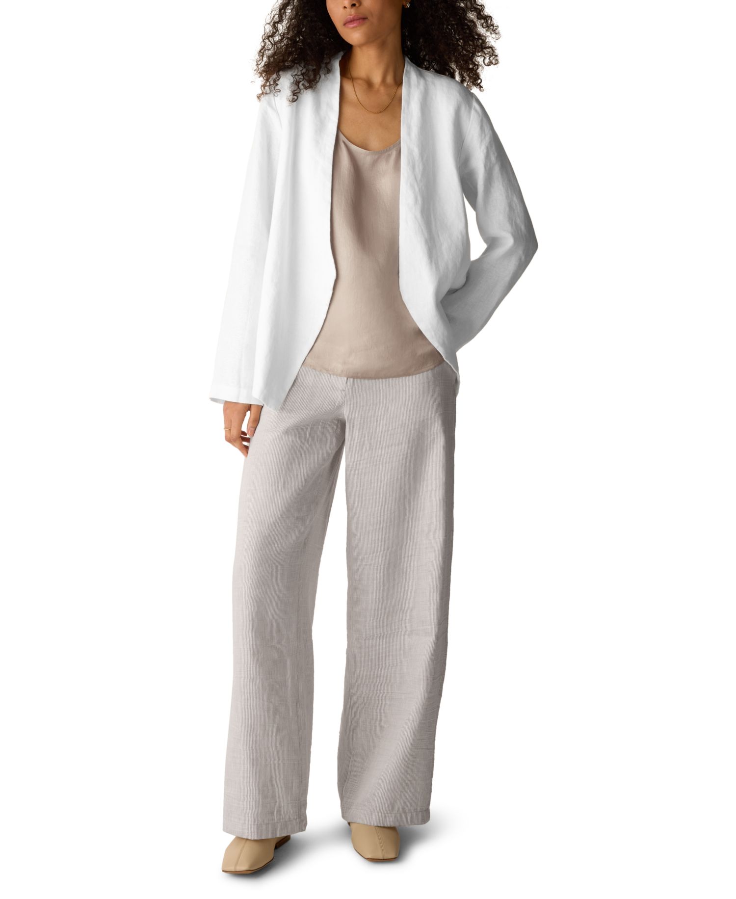 Women's & Plus Size Asymmetrical High Collar Cut-Away Jacket