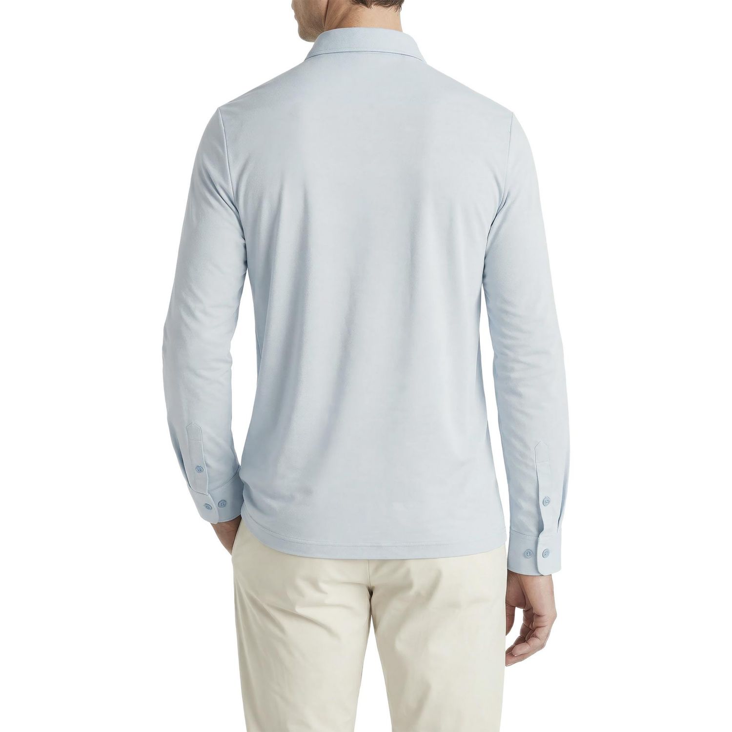 Men's Office-Leisure Collection Dry Tech Oxford Seamless Long Sleeve Shirt