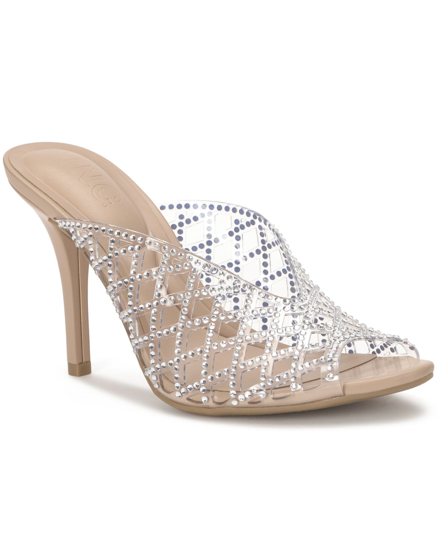 Женские сандалии I.N.C. International Concepts Mirea Embellished Slip-On, цвет: Прозрачный — фото 1