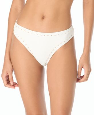 Michael Kors Women's High-Leg Pull-On Bikini Bottoms