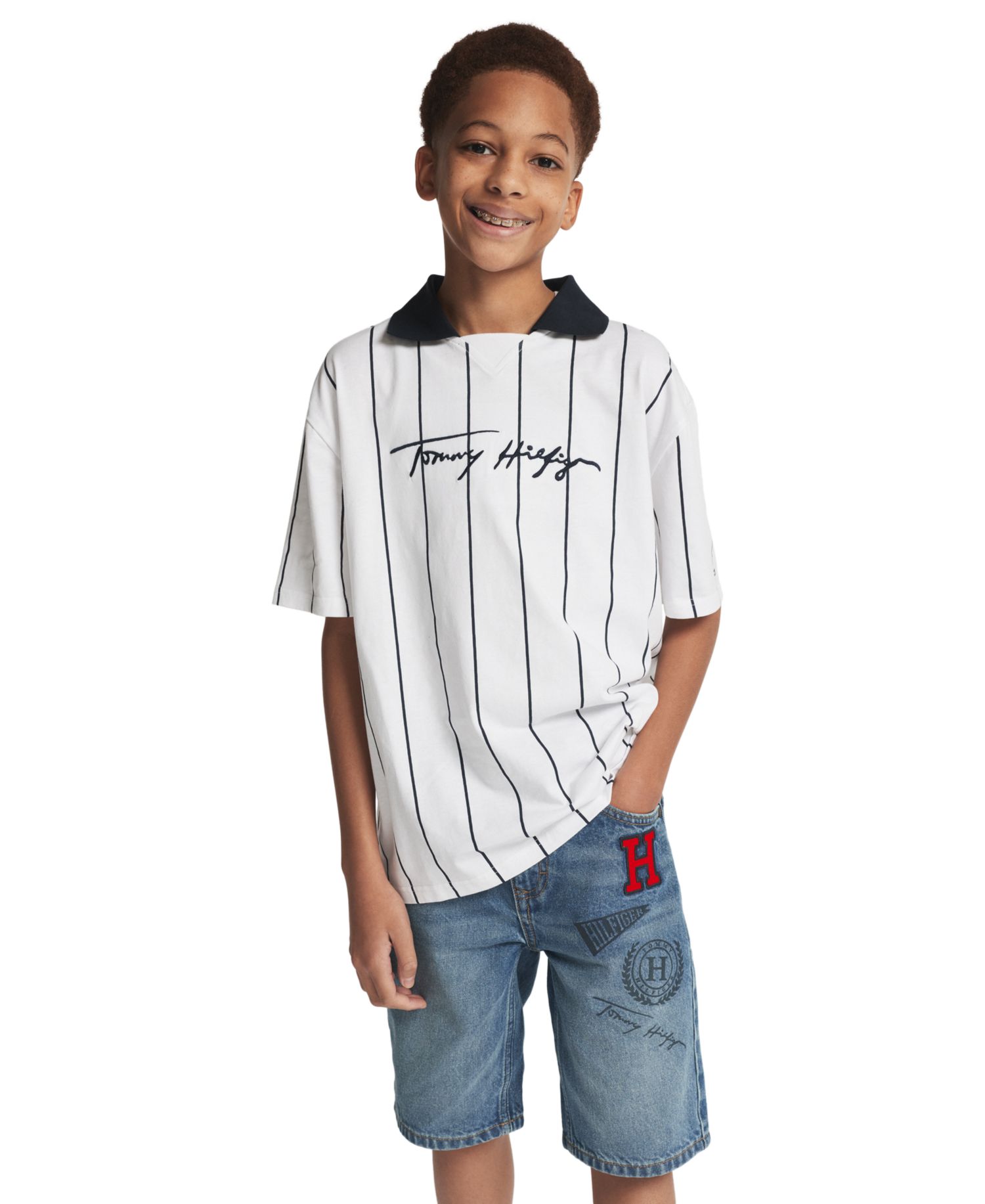 Boys' 8-20 Short-Sleeve Collared T-Shirt