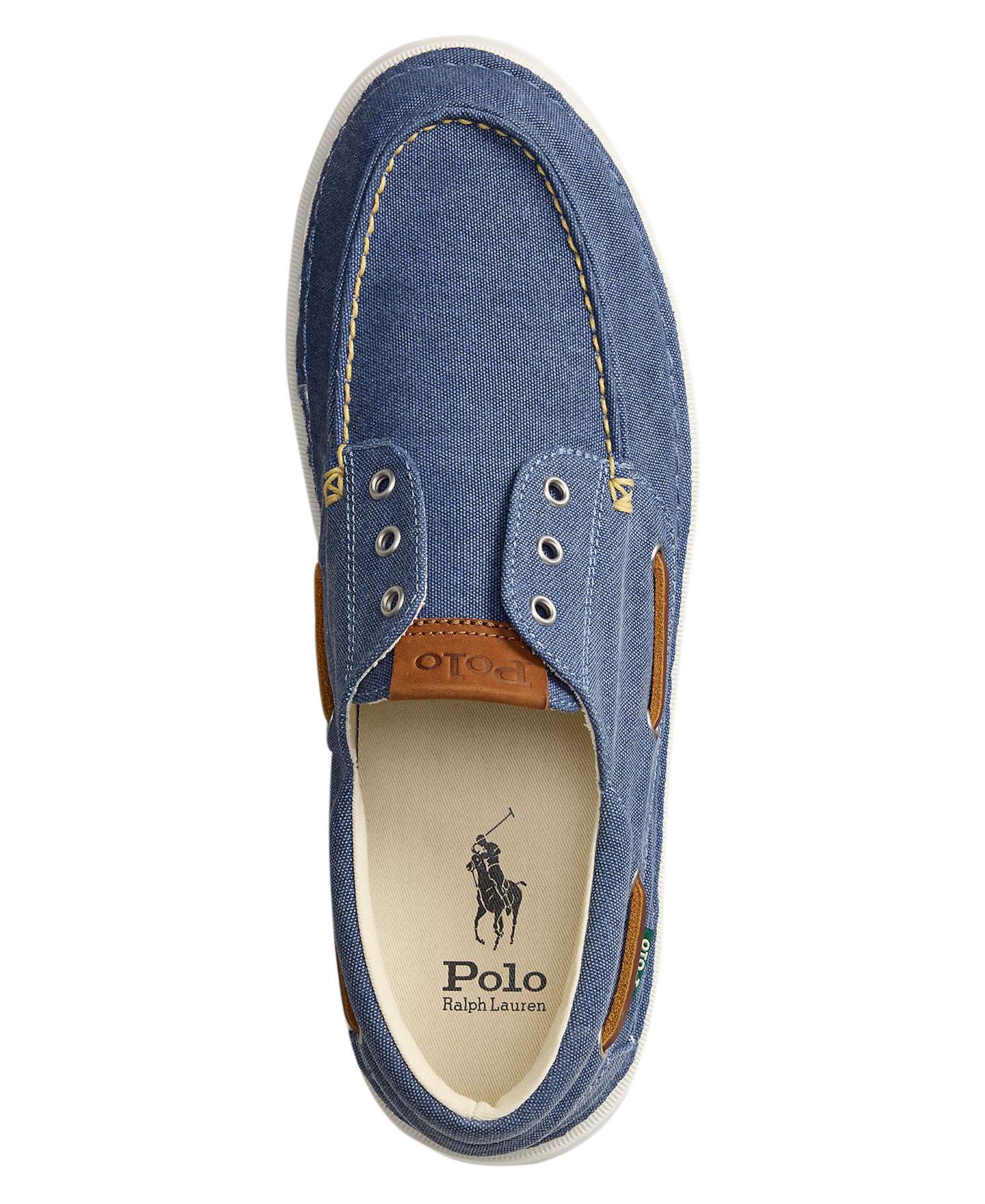 Мужские кроссовки Polo Ralph Lauren Mariner Casual Lace-Up, цвет: Синий — фото 4