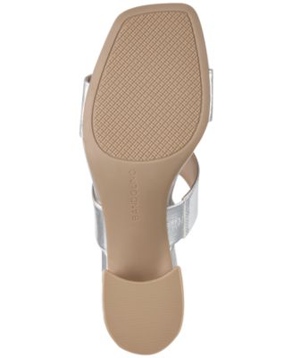 Women's Merring Block Heel Slip-On Dress Sandals