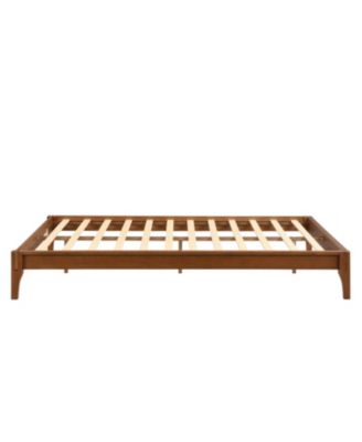 Solid Bamboo Platform Bed Frame, 12" Queen Size
