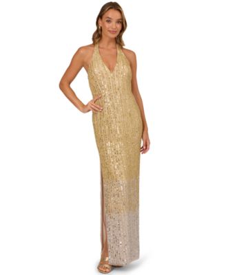 Women's Sleeveless V-Neck Gown